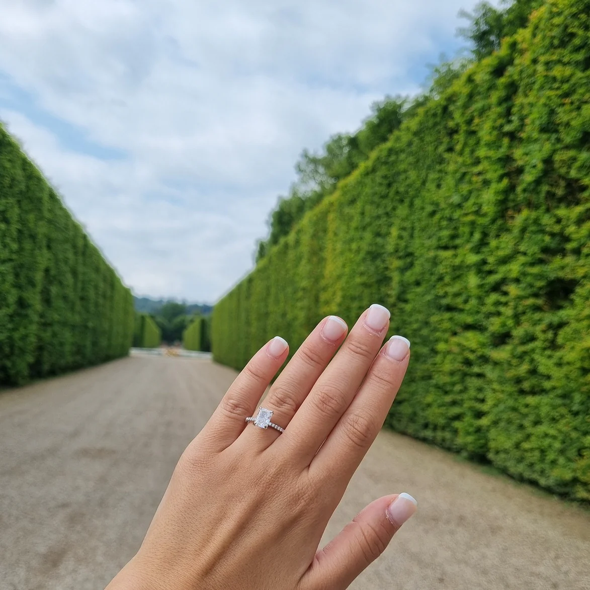 Amalfi Radiant Cut Ring - Silver - Image 5