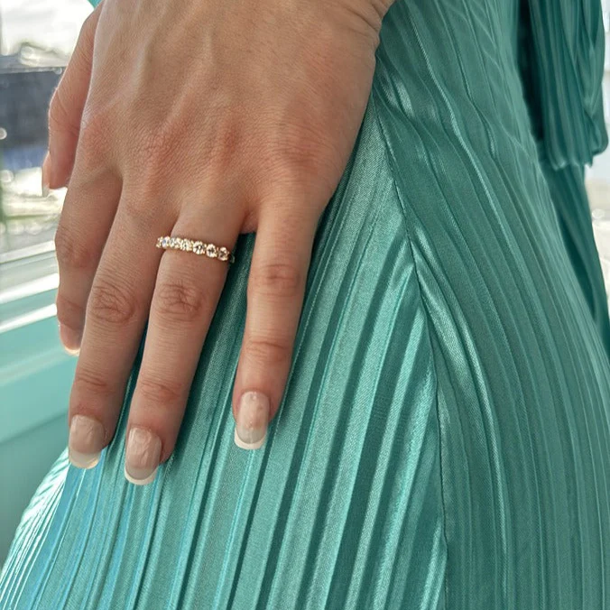 Athens Stacker Ring - Champagne Gold - Image 3