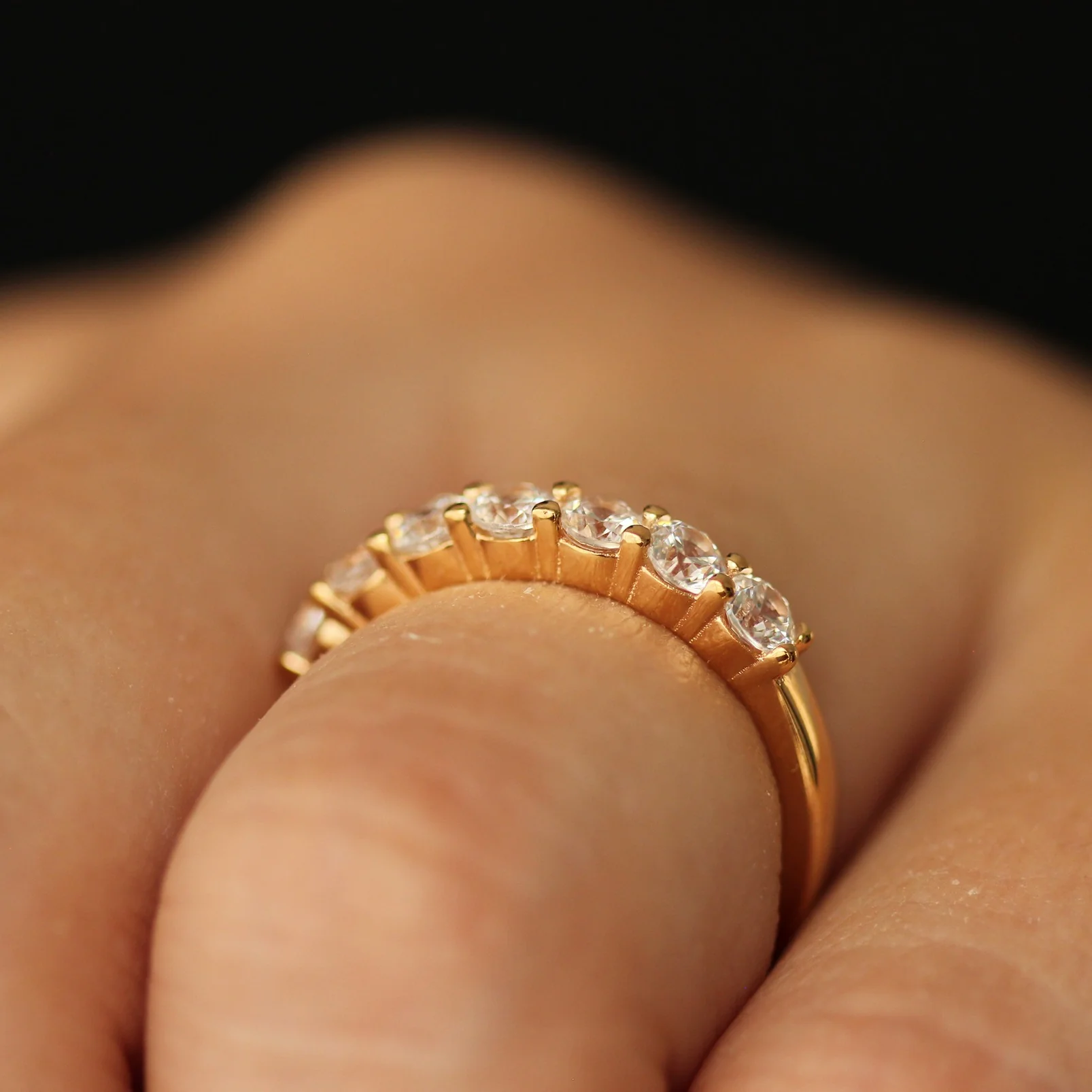 Athens Stacker Ring - Champagne Gold - Image 4