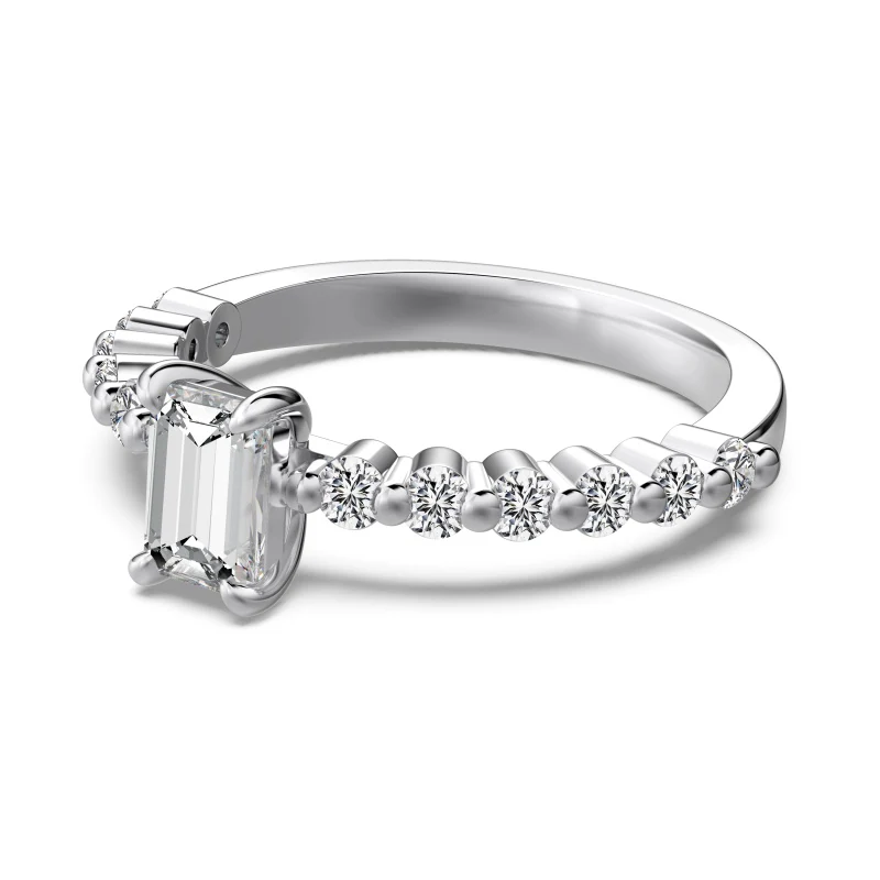 Cayenne Emerald Silver Ring - Image 5