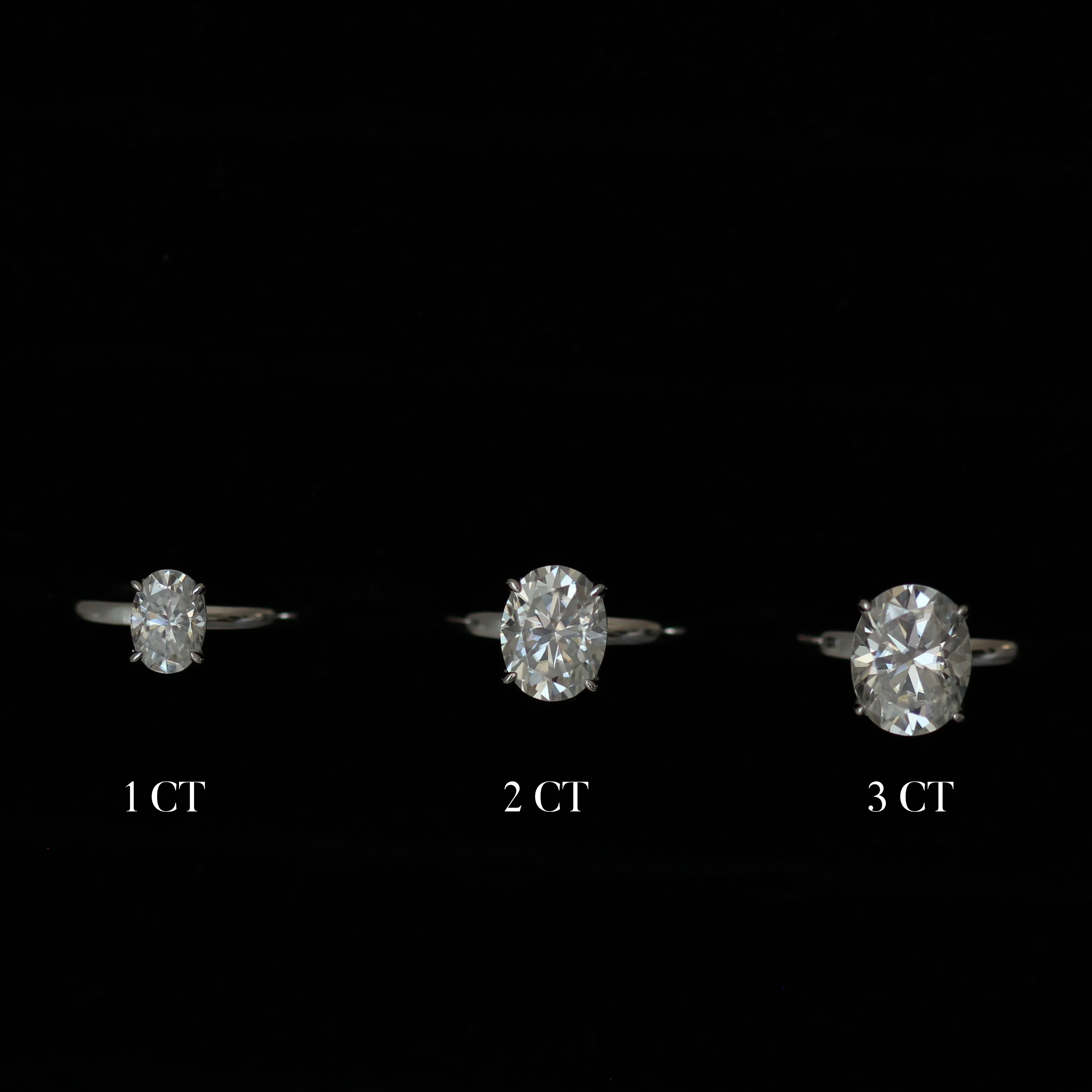 Geneva 3 Ct Oval Moissanite Ring - Image 6