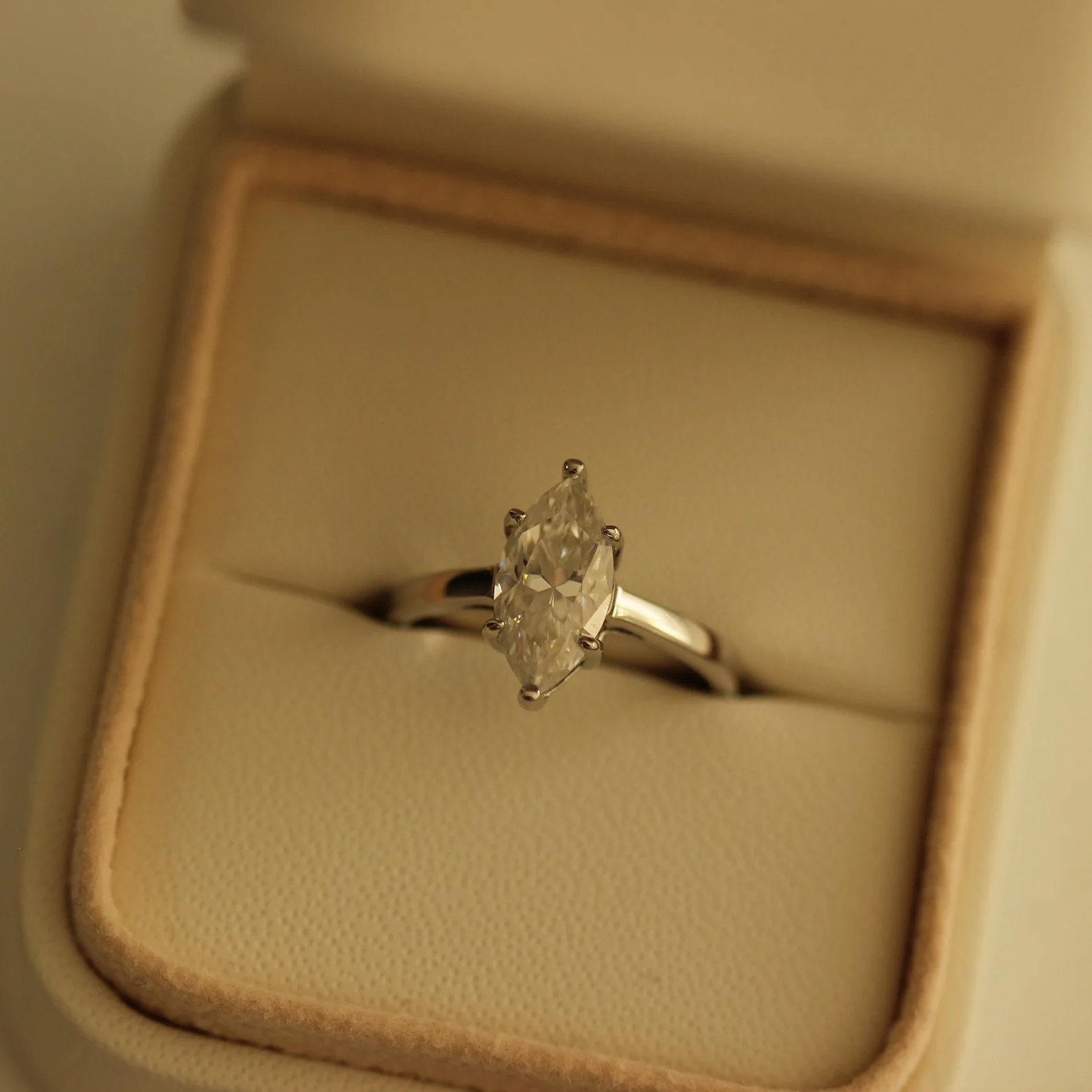 Girona 2 Ct Marquise Moissanite Ring - Image 5
