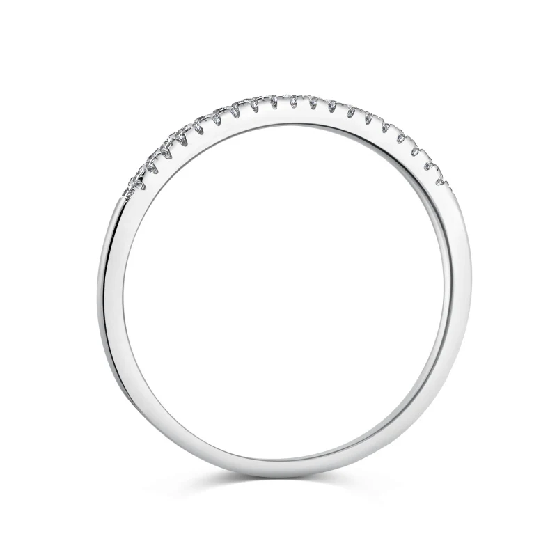 Half Eternity Pavé Ring 1mm - Image 7