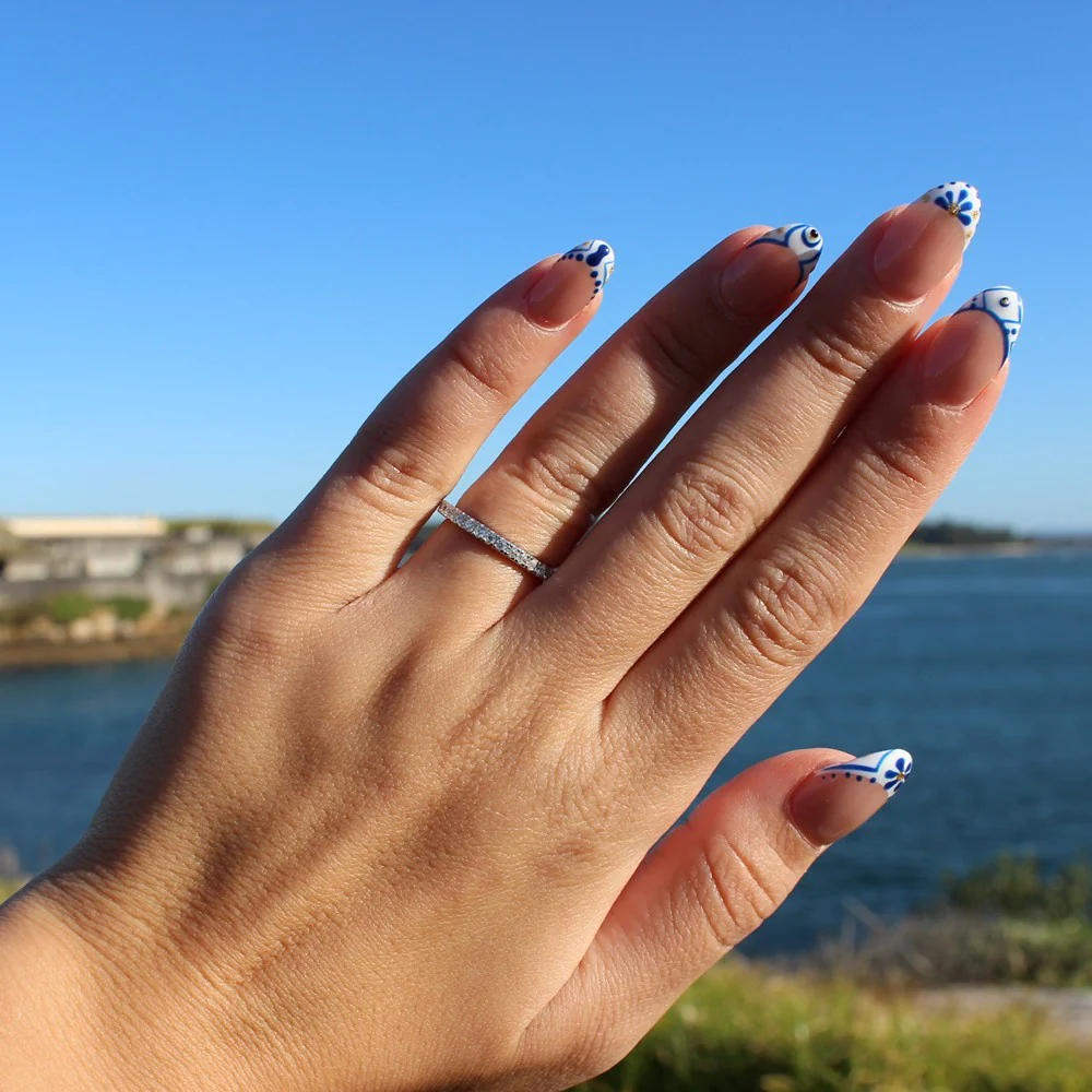 Liri Pavé Eternity Ring 2mm - Image 4