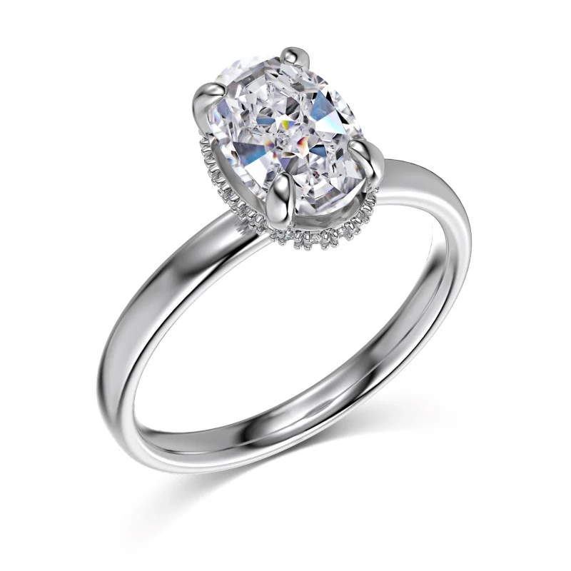 Madrid 1.5 Ct Oval Ring - Image 6