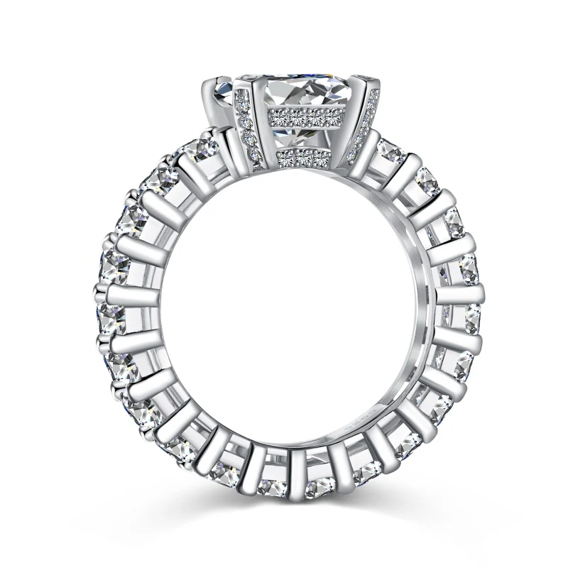 Marseille Emerald Ring - Silver - Image 4