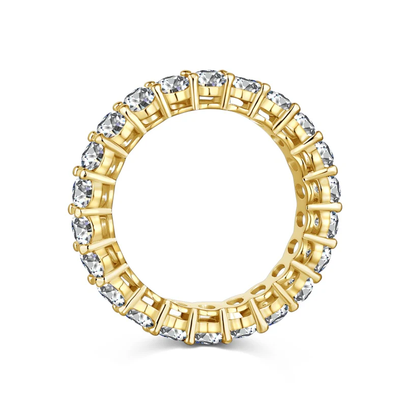 Venice Gold Oval Eternity Ring 5mm - Image 6
