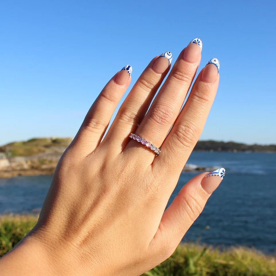 Pristina Two Tone Eternity Ring 3mm - Image 4