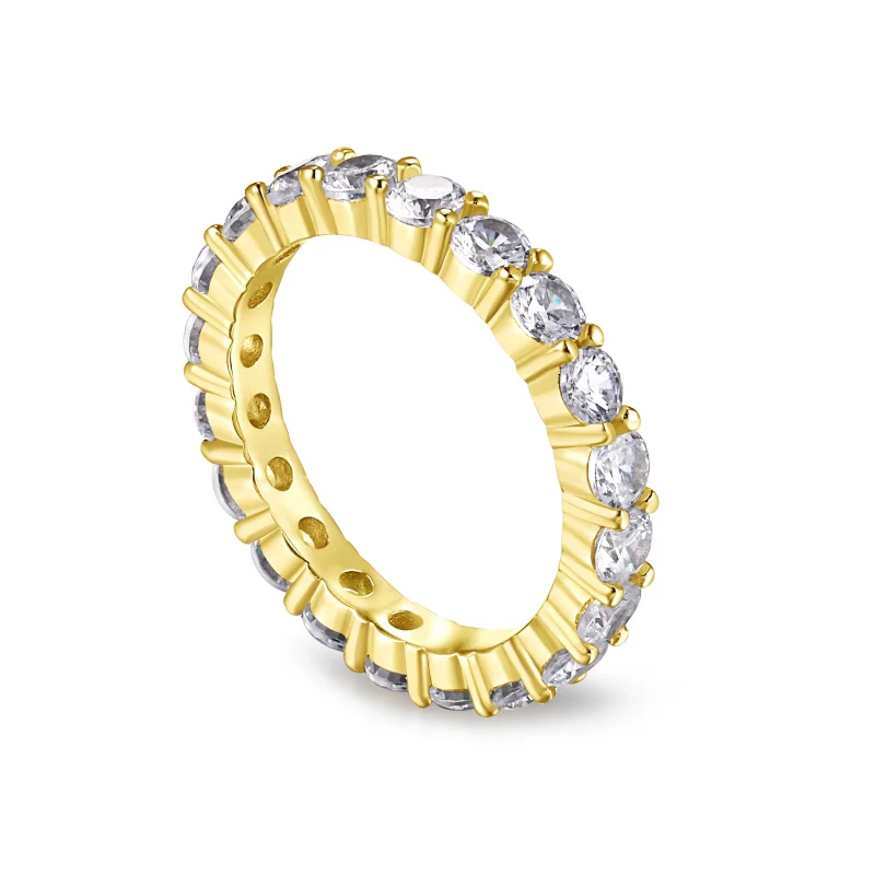 Pristina Gold Eternity Ring 3mm - Image 4