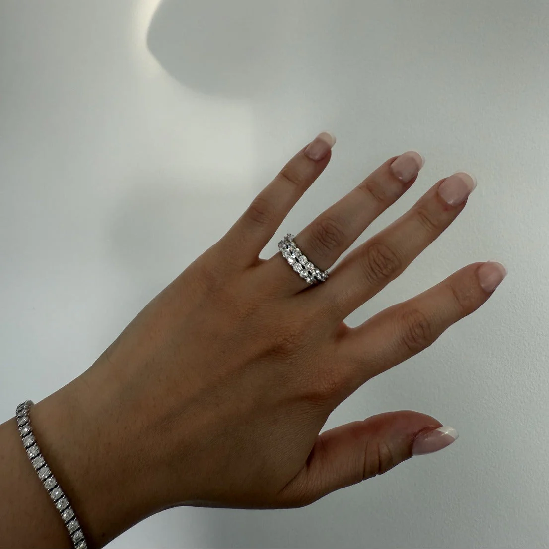 Pristina Silver Eternity Ring 3mm - Image 3