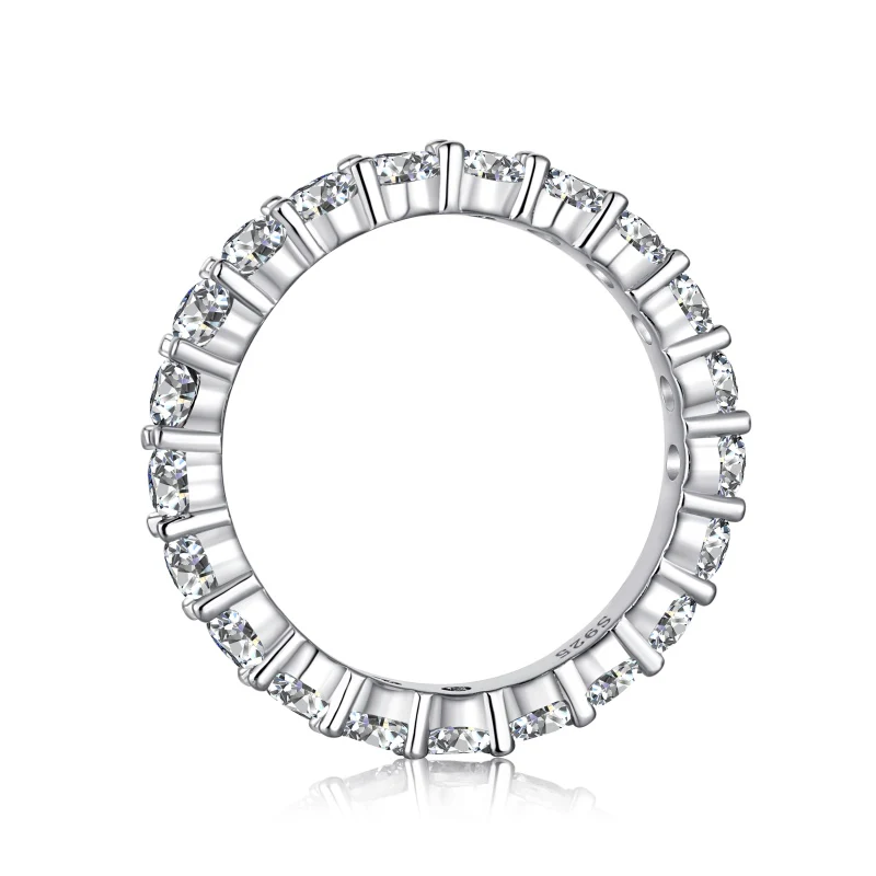 Pristina Silver Eternity Ring 3mm - Image 5