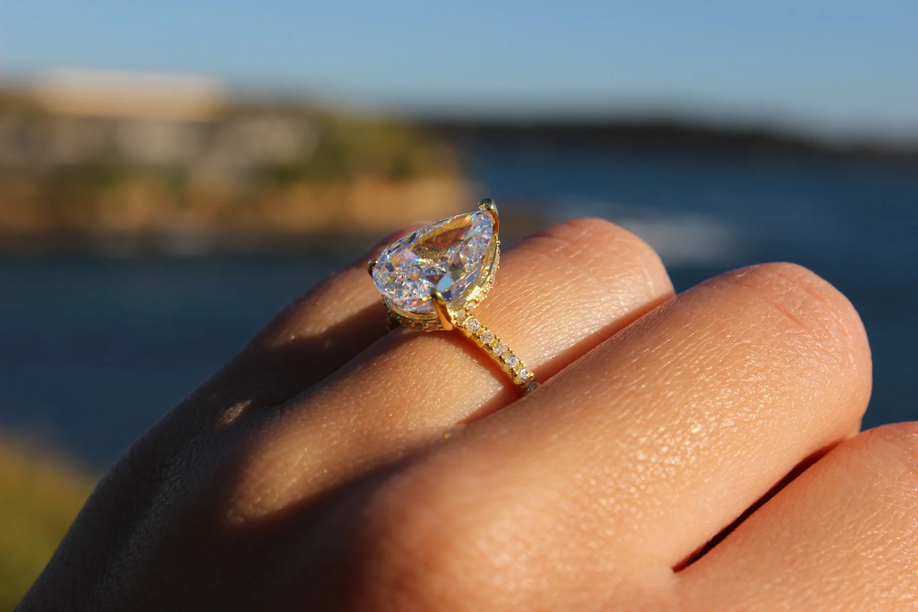 Seville Pear Ring - Gold - Image 8