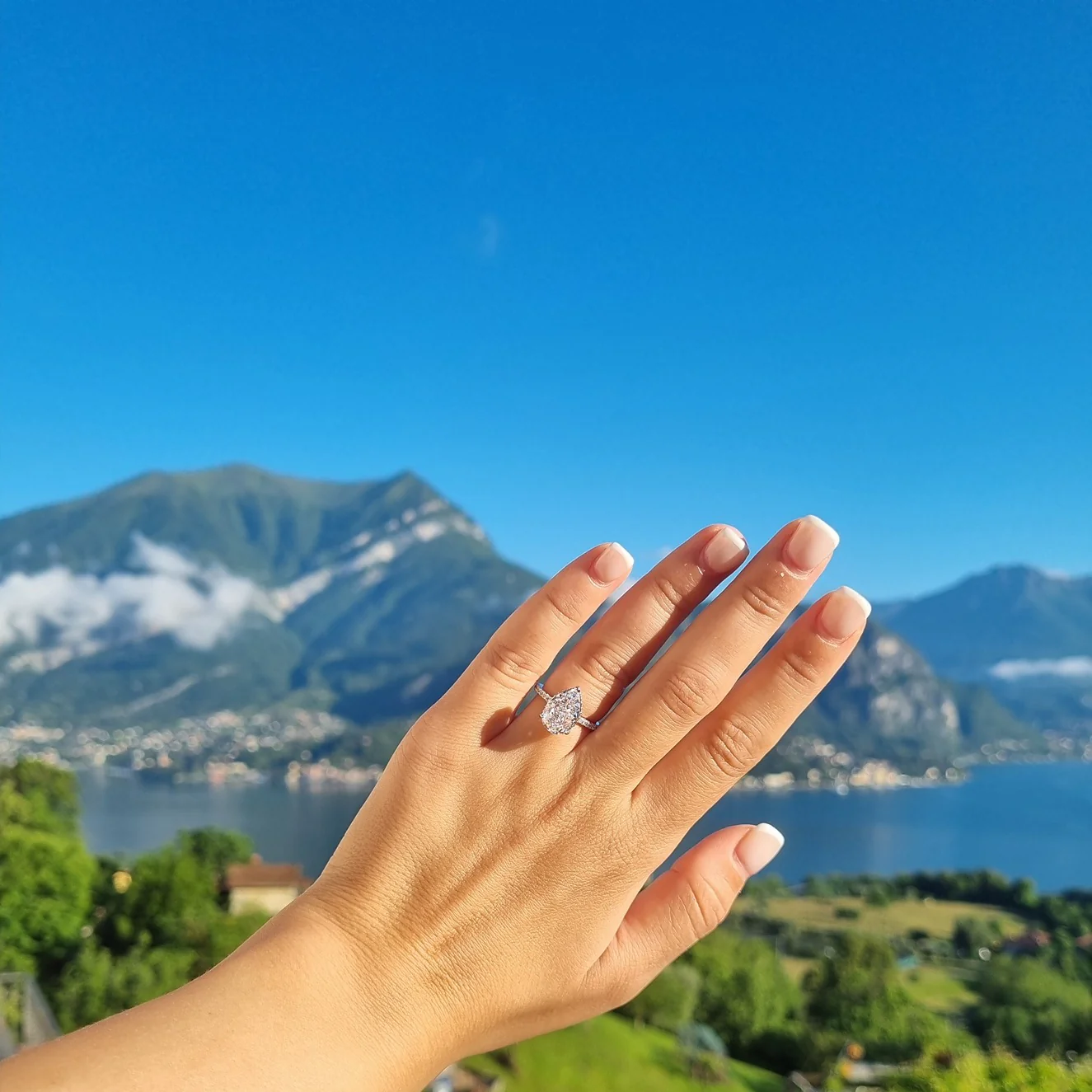 Seville Pear Ring - Silver - Image 4