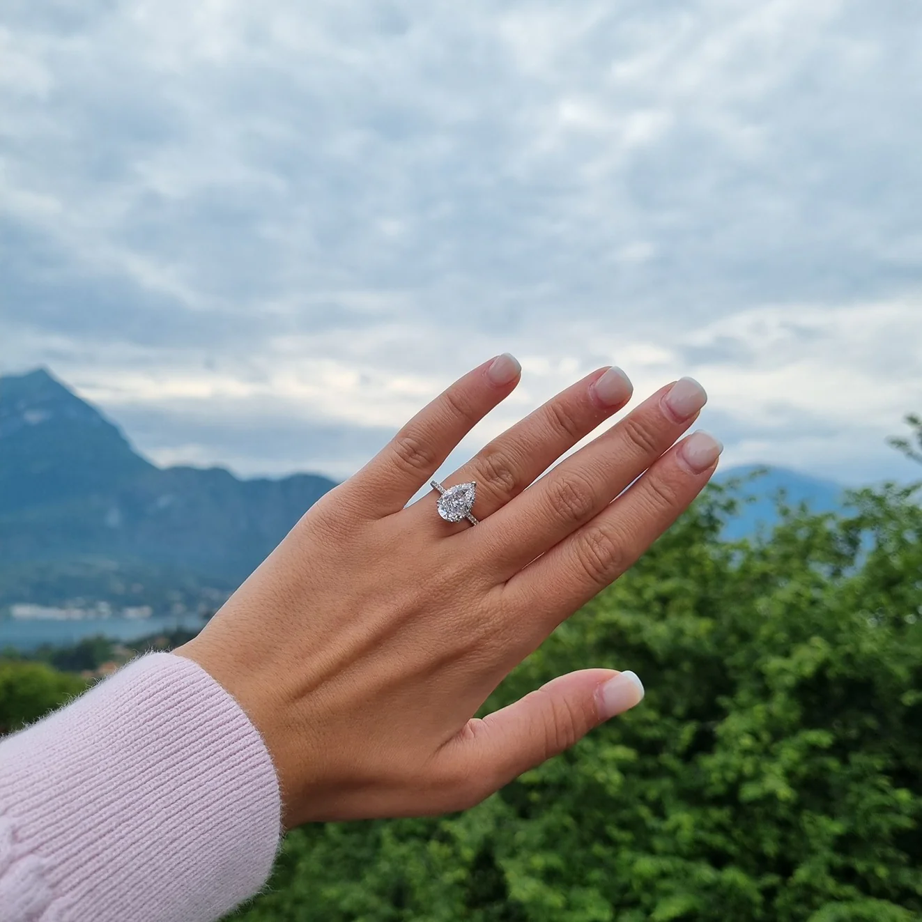 Seville Pear Ring - Silver - Image 5