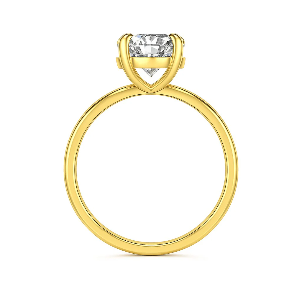 Valencia 18k Gold Oval Ring - Image 9