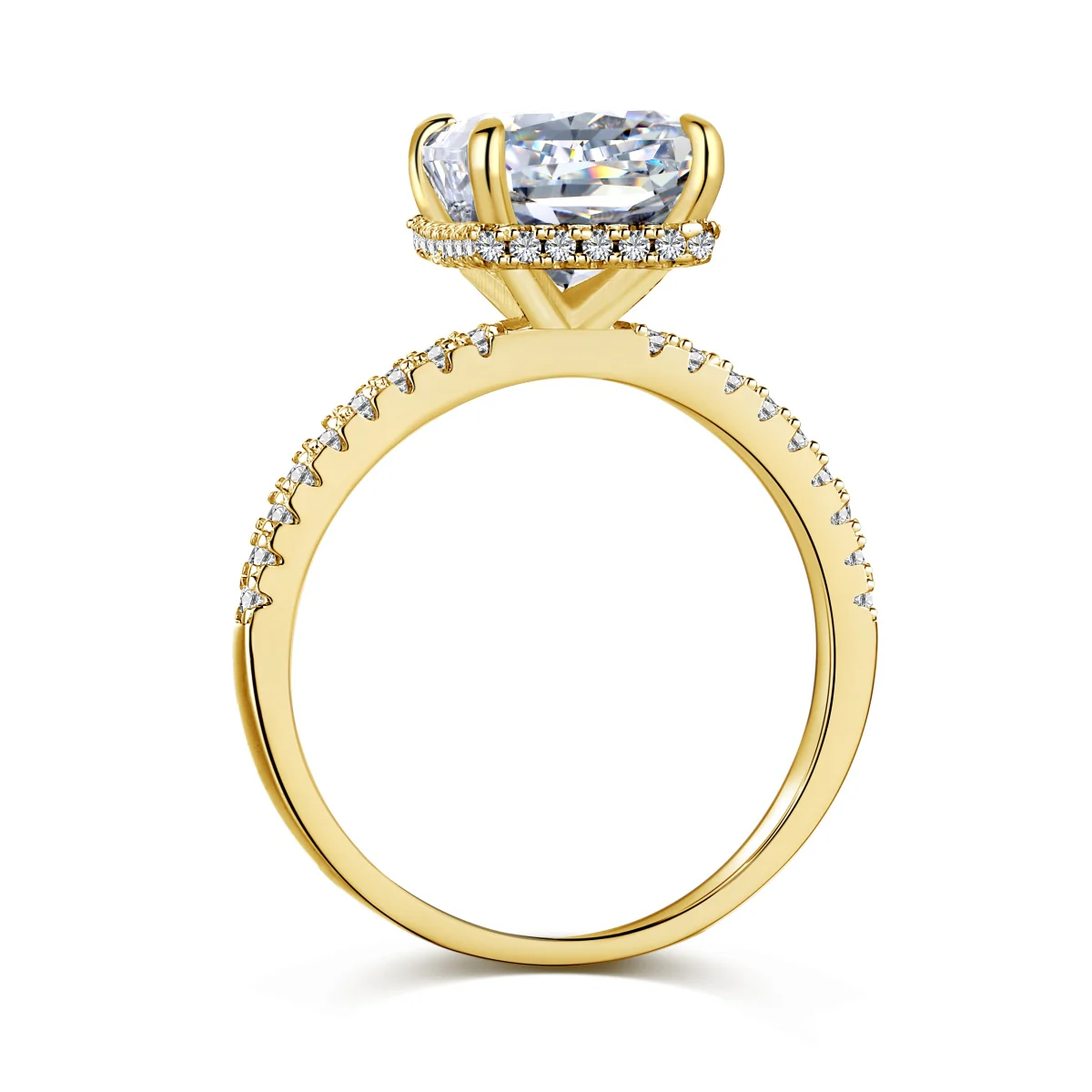 Varenna Rectangle Ring - Gold - Image 10