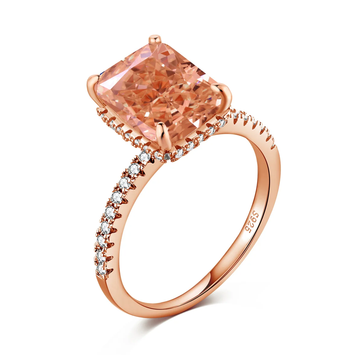 Varenna Rectangle Ring - Rose Gold - Image 5