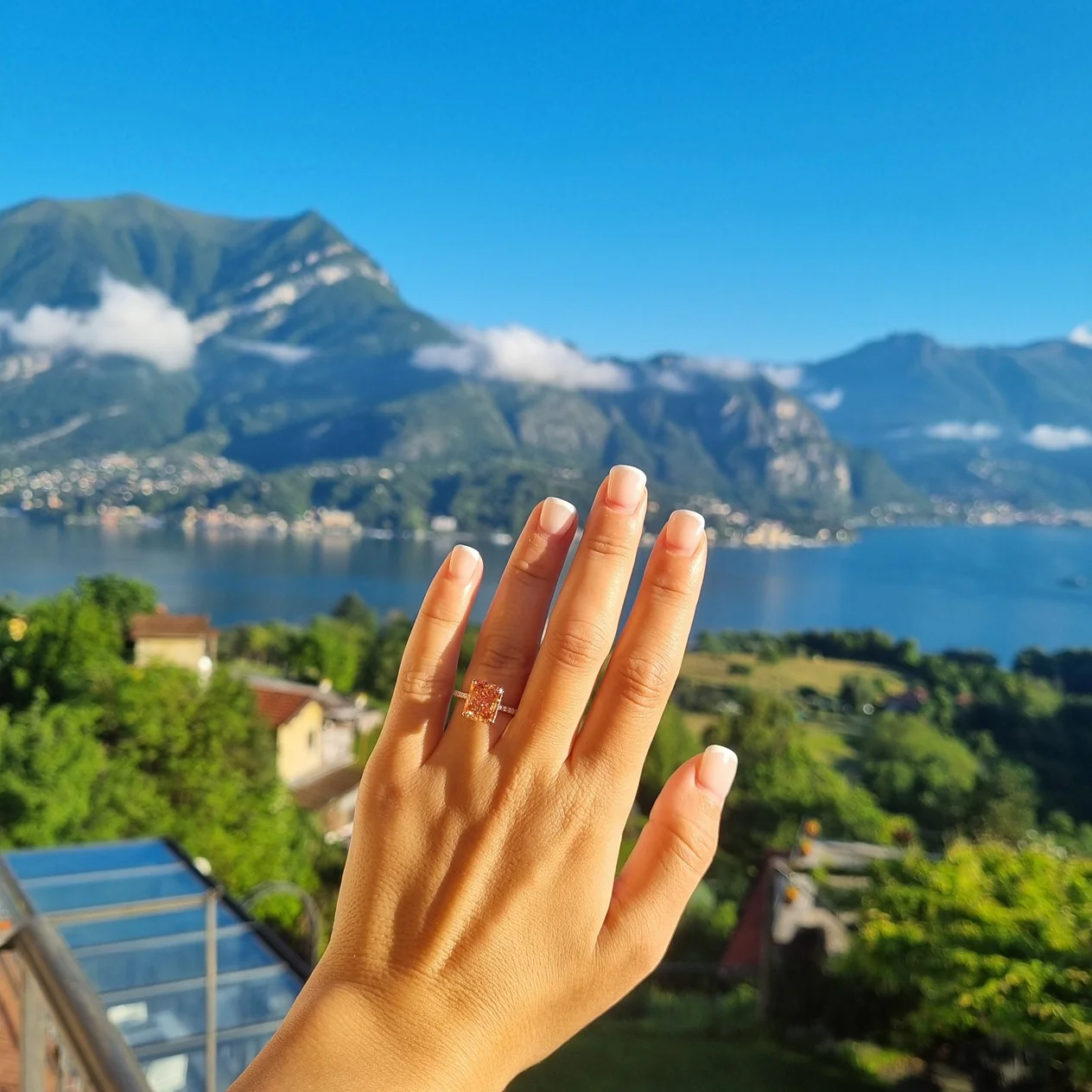 Varenna Rectangle Ring - Rose Gold - Image 7