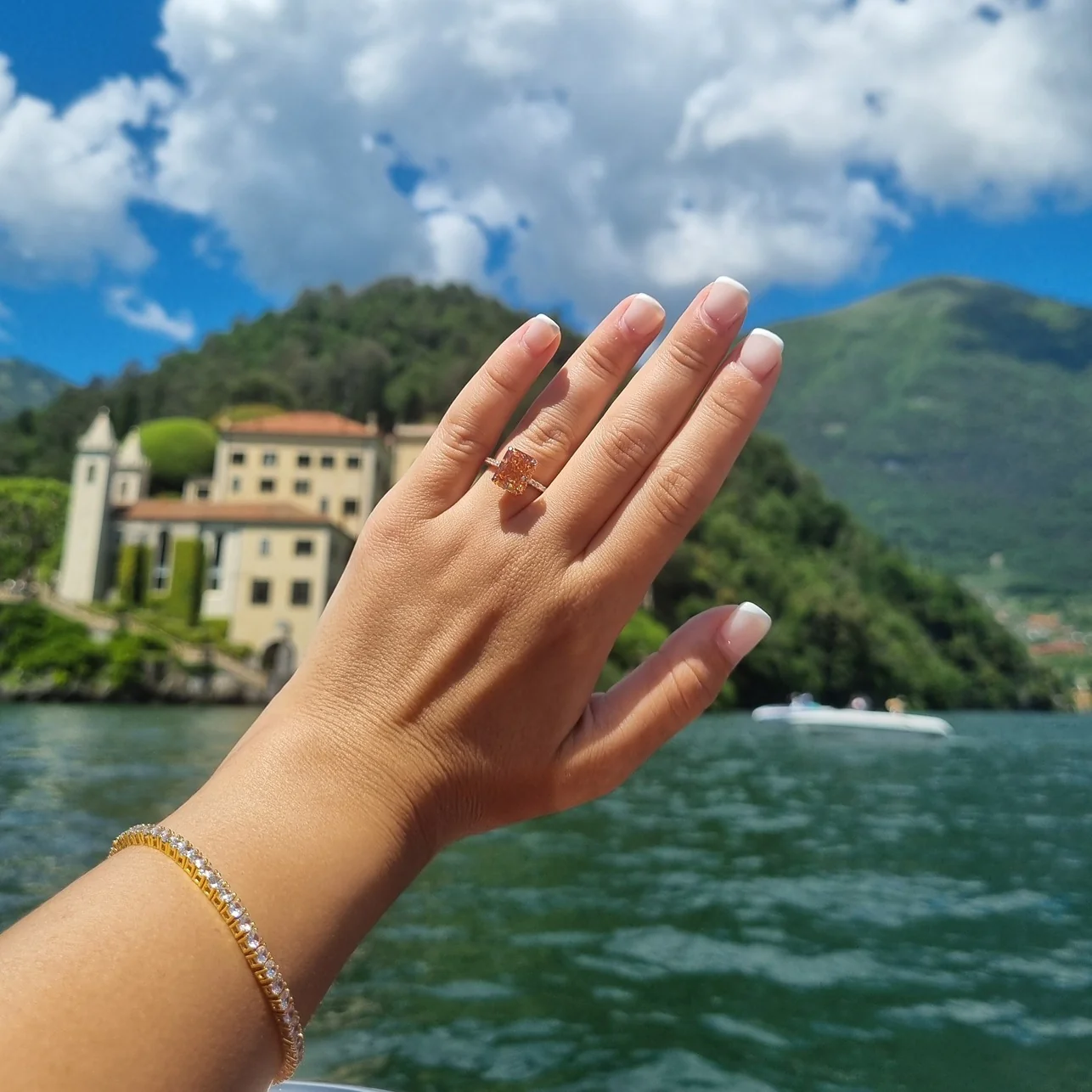 Varenna Rectangle Ring - Rose Gold - Image 8